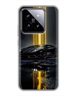 Чохол для Xiaomi 14 з картинкою «Нічний Lamborghini драйв»