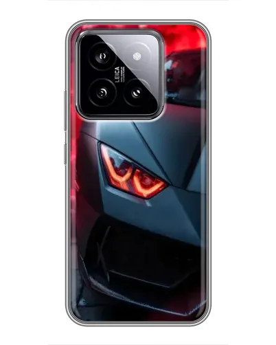 Чохол для Xiaomi 14 з картинкою «Lamborghini червоне сяйво»