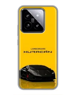 Чохол для Xiaomi 14 з картинкою «Lamborghini Huracan чорний»