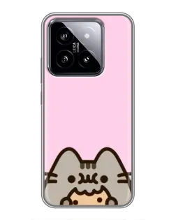 Чехол для Xiaomi 14 с картинкой «Pusheen и печенье» Чехол для Xiaomi 14 с картинкой «Pusheen и печенье»