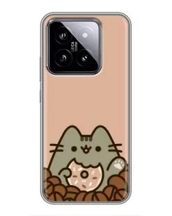 Чехол для Xiaomi 14 с картинкой «Кофейный Пушин» Чехол для Xiaomi 14 с картинкой «Кофейный Пушин»