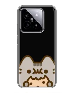 Чехол для Xiaomi 14 с картинкой «Пушин на черном»