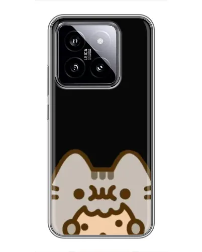 Чехол для Xiaomi 14 с картинкой «Пушин на черном»
