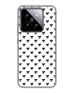 Чехол для Xiaomi 14 с картинкой «Мини-бантики»