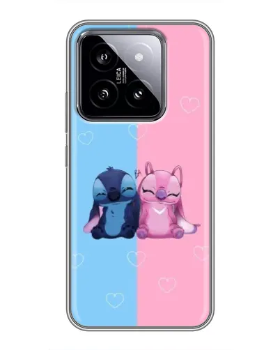 Чехол для Xiaomi 14 с картинкой «Stitch и Angel Love» Чехол для Xiaomi 14 с картинкой «Stitch и Angel Love»
