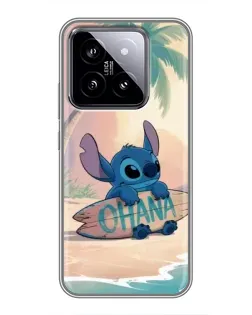 Чехол для Xiaomi 14 с картинкой «Стич на серфе»
