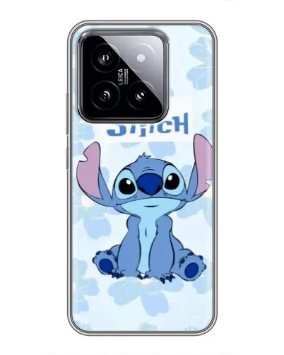 Чехол для Xiaomi 14 с картинкой «Stitch среди цветов» Чехол для Xiaomi 14 с картинкой «Stitch среди цветов»