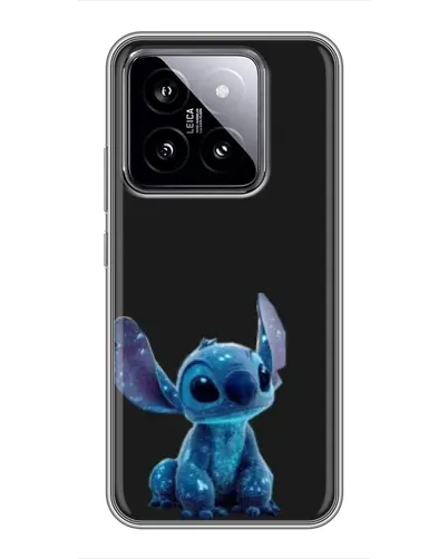 Чехол для Xiaomi 14 с картинкой «Стич на черном»