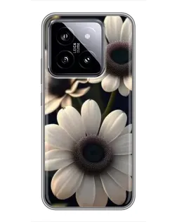 Чохол для Xiaomi 14 з картинкою «Білі маргаритки макро» Чохол для Xiaomi 14 з картинкою «Білі маргаритки макро»