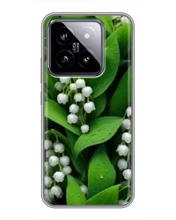 Чохол для Xiaomi 14 з картинкою «Конвалії в зелені» Чохол для Xiaomi 14 з картинкою «Конвалії в зелені»