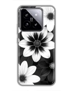 Чохол для Xiaomi 14 з картинкою «Монохромні айстри» Чохол для Xiaomi 14 з картинкою «Монохромні айстри»