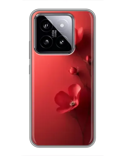 Чохол для Xiaomi 14 з картинкою «Макові суцвіття»