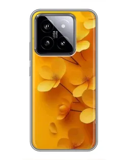 Чохол для Xiaomi 14 з картинкою «Золоті пелюстки» Чохол для Xiaomi 14 з картинкою «Золоті пелюстки»