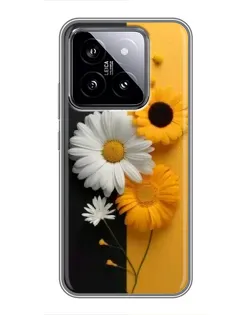 Чохол для Xiaomi 14 з картинкою «Соняшник та ромашка» Чохол для Xiaomi 14 з картинкою «Соняшник та ромашка»