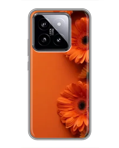 Чохол для Xiaomi 14 з картинкою «Помаранчеві гербери»