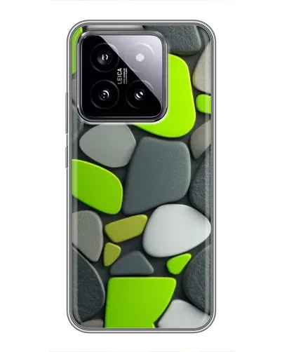 Чохол для Xiaomi 14 з картинкою «Яскрава неонова галька»