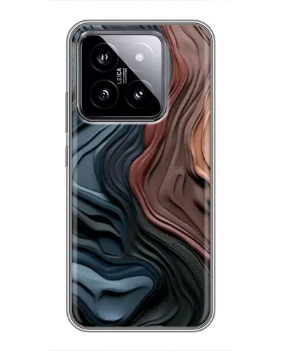 Чохол для Xiaomi 14 з картинкою «Кольорові хвилі каньйону»