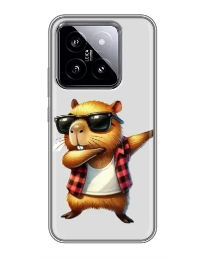 Чехол для Xiaomi 14 с картинкой «Капибара рэпер даб»