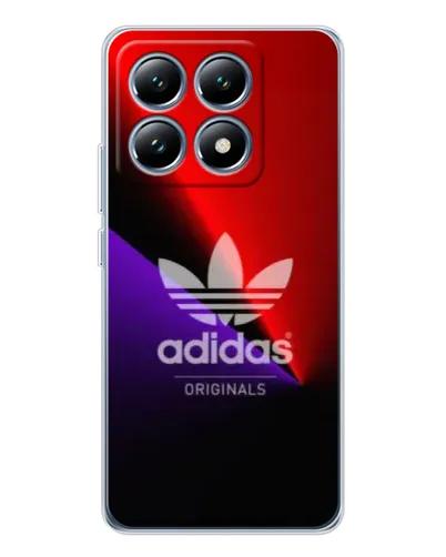 Чехол для Xiaomi 14T Pro с картинкой «Adidas Red Neon»