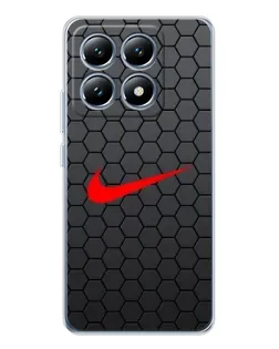 Чехол для Xiaomi 14T Pro с картинкой «Nike — карбоновая сетка»