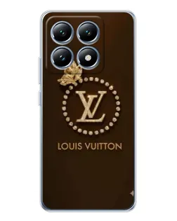 Чехол для Xiaomi 14T Pro с картинкой «LV — золотая печать»