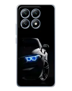 Чехол для Xiaomi 14T Pro с картинкой «BMW — ночной взгляд» Чехол для Xiaomi 14T Pro с картинкой «BMW — ночной взгляд»