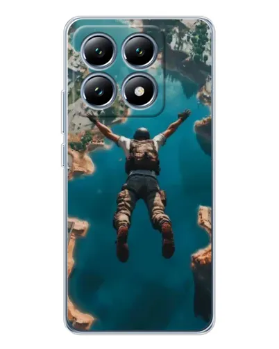 Чехол для Xiaomi 14T Pro с картинкой «PUBG — свободное падение»