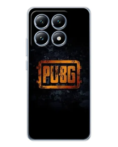 Чехол для Xiaomi 14T Pro с картинкой «PUBG — золотой логотип»