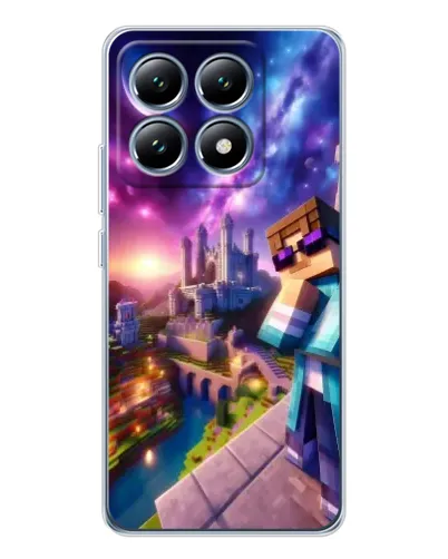 Чехол для Xiaomi 14T Pro с картинкой «Стив и космос»