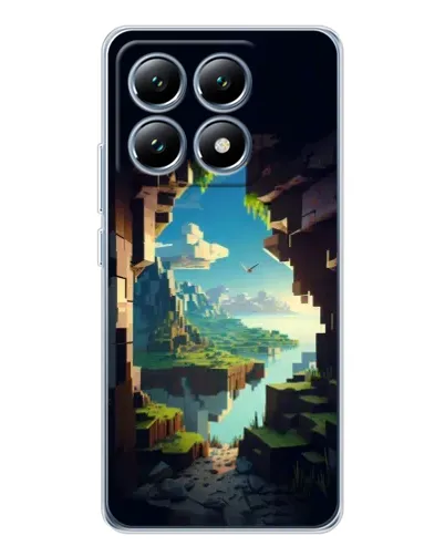 Чехол для Xiaomi 14T Pro с картинкой «Вид из пещеры»