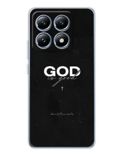 Чехол для Xiaomi 14T Pro с картинкой «GOD — Бог над всем»