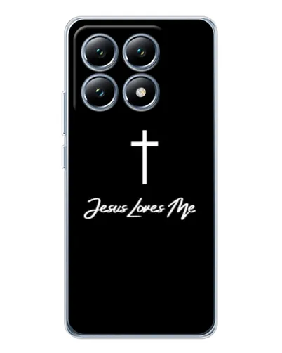 Чехол для Xiaomi 14T Pro с картинкой «Иисус любит тебя»
