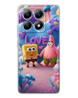 Чохол для Xiaomi 14T Pro з картинкою «Губка Боб Патрік»