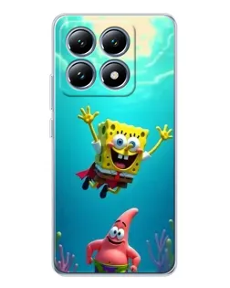 Чохол для Xiaomi 14T Pro з картинкою «Спанч Боб під водою»