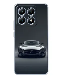 Чехол для Xiaomi 14T Pro с картинкой «Mercedes на черном»