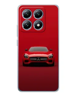 Чехол для Xiaomi 14T Pro с картинкой «Красный Mercedes AMG»