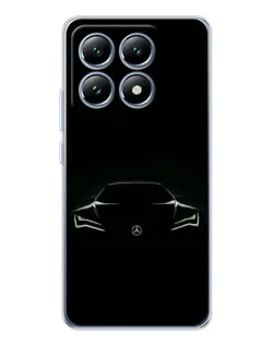 Чохол для Xiaomi 14T Pro з картинкою «Mercedes — силует авто»