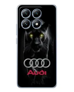 Чехол для Xiaomi 14T Pro с картинкой «Пантера и Audi»