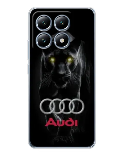 Чехол для Xiaomi 14T Pro с картинкой «Пантера и Audi»