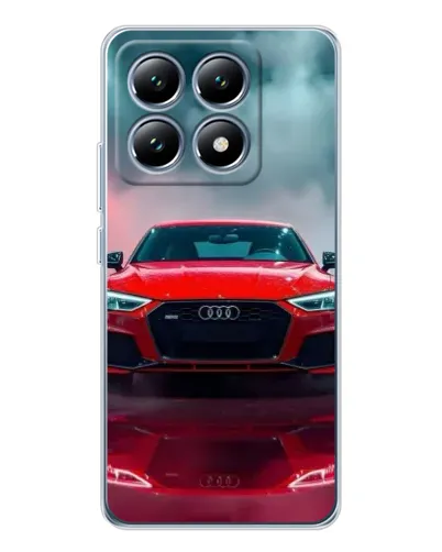 Чехол для Xiaomi 14T Pro с картинкой «Audi RS — красный стиль»
