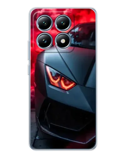 Чехол для Xiaomi 14T Pro с картинкой «Lamborghini красное сияние»