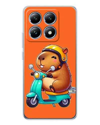 Чехол для Xiaomi 14T Pro с картинкой «Капибара на скутере» Чехол для Xiaomi 14T Pro с картинкой «Капибара на скутере»