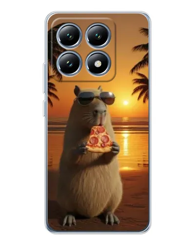 Чехол для Xiaomi 14T Pro с картинкой «Капибара с пиццей» Чехол для Xiaomi 14T Pro с картинкой «Капибара с пиццей»