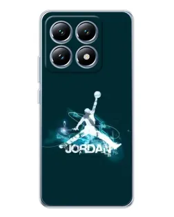 Чохол для Xiaomi 14T з картинкою «Jordan Blue Fire»