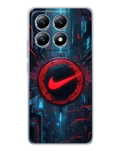 Чехол для Xiaomi 14T с картинкой «Техногенный стиль Nike»