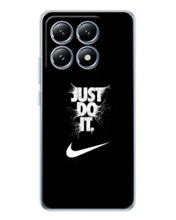 Чехол для Xiaomi 14T с картинкой «Текстовый принт Nike»