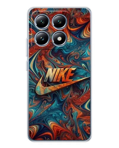 Чехол для Xiaomi 14T с картинкой «Nike в абстракции»