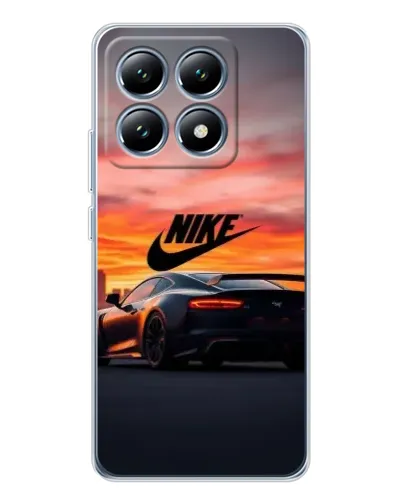 Чехол для Xiaomi 14T с картинкой «Nike и суперкар»
