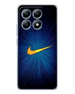 Чехол для Xiaomi 14T с картинкой «Синий пульс Nike»