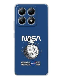 Чохол для Xiaomi 14T з картинкою «NASA — місячна місія»